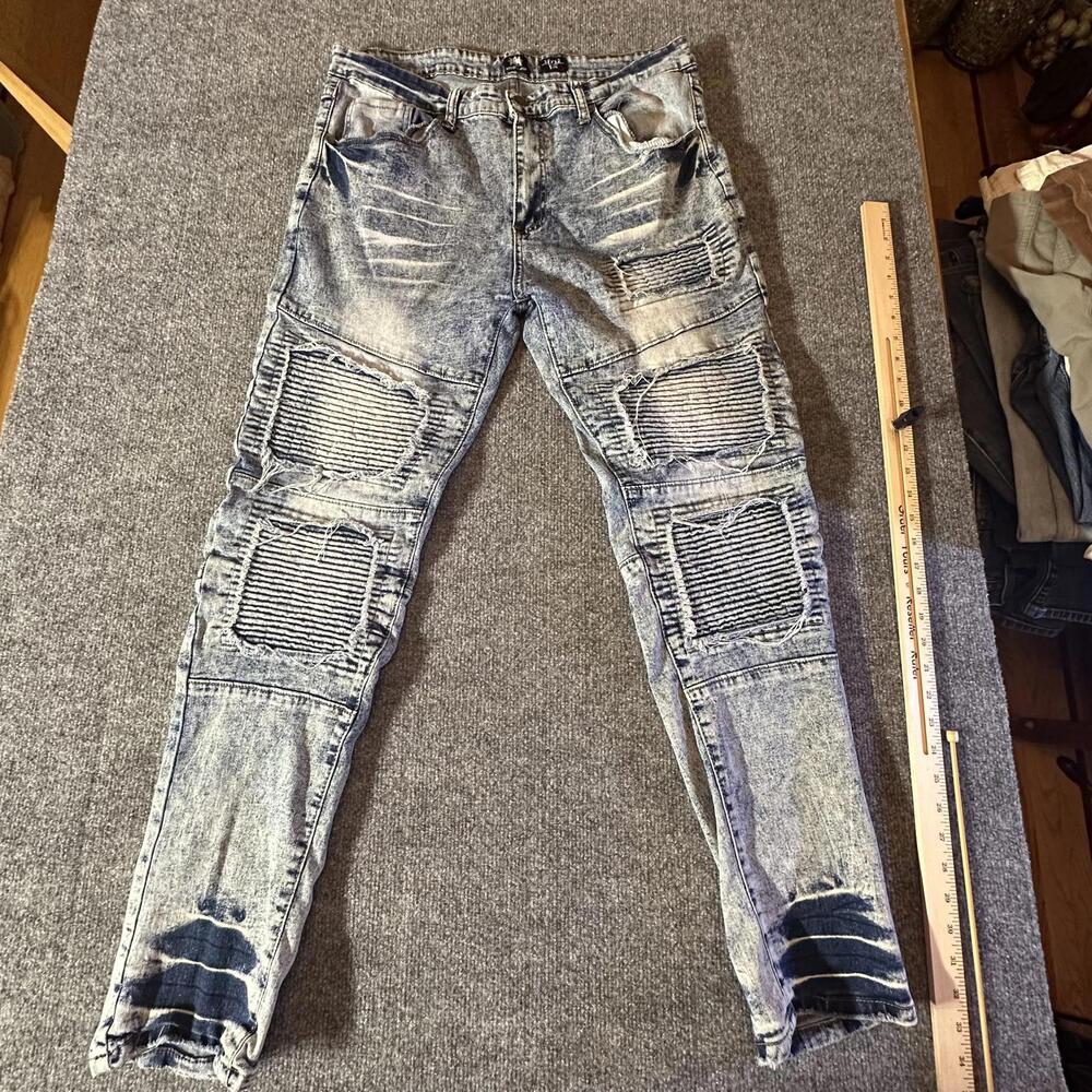 Bleecker &‎ Mercer Men’s Distressed Jeans - Size 38x32
